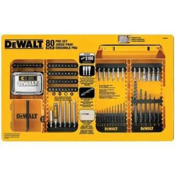 DEWALT 80-Piece Drill/Driver Set for DIY Projects
