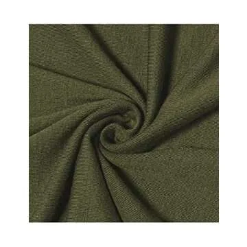 Zilcremo Women Summer Casual Maxi Dress Loose Pockets Short Sleeve Split Boho Dresses Green S