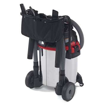 RIDGID 50353 1610RV Stainless Steel 16-Gal. Wet Dry Shop Vacuum with Cart, 6.5 Peak HP Motor, Large ...