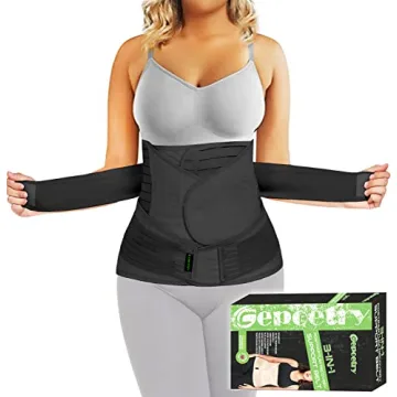 Gepoetry 3 in 1 Postpartum Belly Band Wrap - Support & Comfort for New Moms