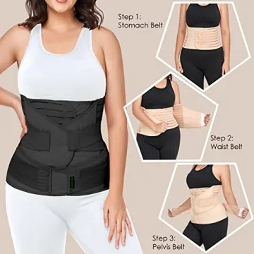 Gepoetry 3-in-1 Postpartum Belly Band for Recovery Support