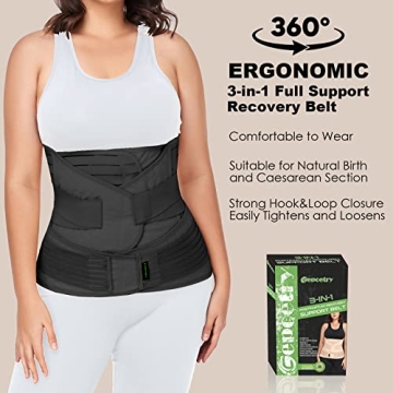 Gepoetry 3-in-1 Postpartum Belly Band for Recovery Support