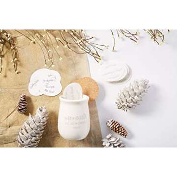 Pearhead Ceramic Gratitude Jar with Cork Topper