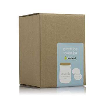 Pearhead Ceramic Gratitude Jar with Cork Topper