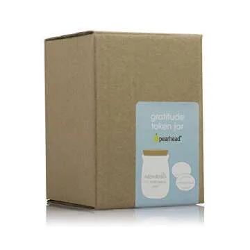 Pearhead Ceramic Gratitude Jar with Cork Topper