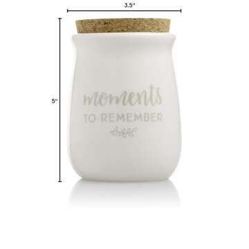 Pearhead Ceramic Gratitude Jar with Cork Topper