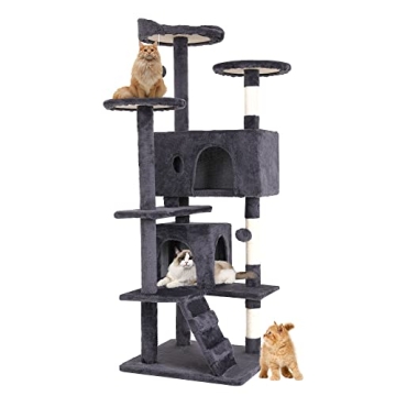 BestPet 54in Cat Tree Tower for Indoor Cats with Scratching Posts