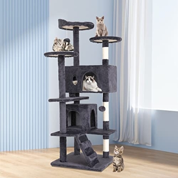 BestPet 54in Cat Tower with Scratching Posts