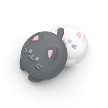 PlayVital Joystick Caps - Adorable Cat-Themed Thumb Grips for Nintendo Switch