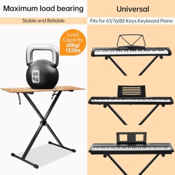 Robust AODSK Single-X Adjustable Keyboard Stand for All