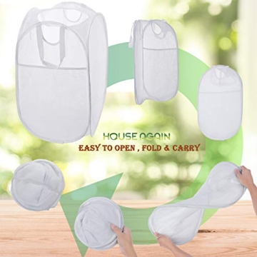 HOUSE AGAIN Strong Mesh Pop-up Laundry Hamper - Durable & Space Saving