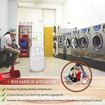 HOUSE AGAIN Strong Mesh Pop-up Laundry Hamper - Durable & Space Saving