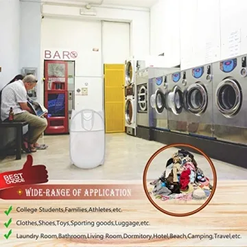 HOUSE AGAIN Strong Mesh Pop-up Laundry Hamper - Durable & Space Saving