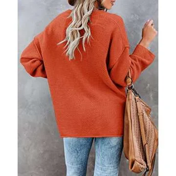 Saodimallsu Cozy Oversized Women’s V Neck Sweater