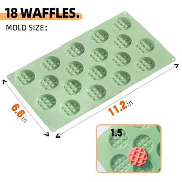 QELEG Premium Silicone Wax Melt Molds - 18 Cavities for Creative Baking Adventures