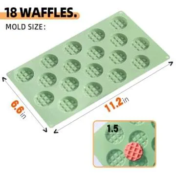 QELEG Premium Silicone Wax Melt Molds - 18 Cavities for Creative Baking Adventures