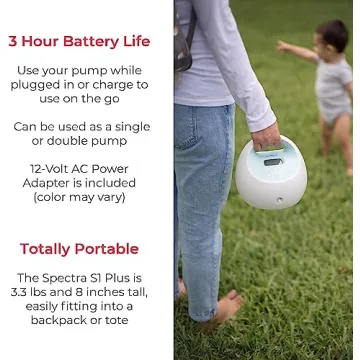 Spectra S1 Plus Electric Breast Milk Pump Portable Comfort