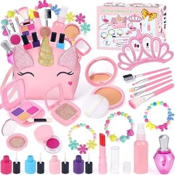 EULRGAUS Pretend Makeup Set for Imaginative Little Girls 3-7 Years
