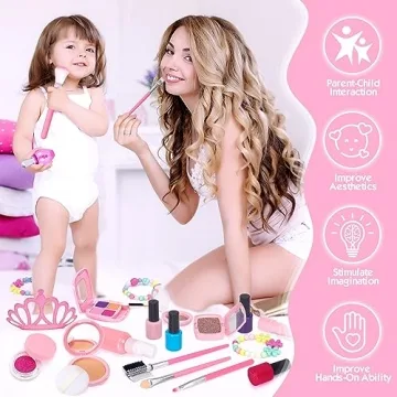 EULRGAUS Pretend Makeup Kit for Toddlers and Kids