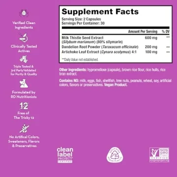 HUM Wing Man Liver Detox & Support Supplement 60 Count