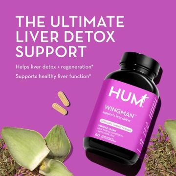 HUM Wing Man Liver Detox & Support Supplement 60 Count