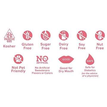 Dr. John's Inspired Sweets Classic Fruits Collection Sugar Free Tooth Shaped Lollipops (1 Lb)