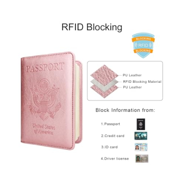 Eoehro Passport Holder with RFID Protection for Travel