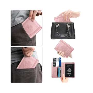 Eoehro Passport Holder with RFID Protection for Travel