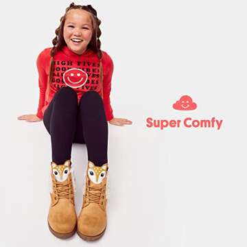 FabKids Girls Fashion Ankle Boots: Chic & Non-Slip