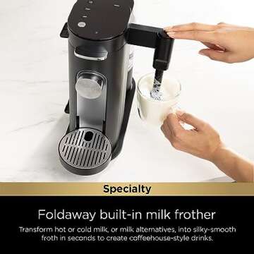 Ninja PB051 Single-Serve Coffee Maker with Frother