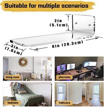 Forzacx Floating Shoe Shelves - Easy to Install, Stylish & Sturdy