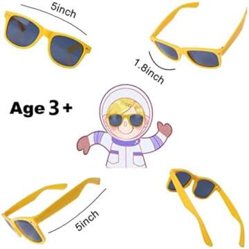 INNOCHEER Neon Sunglasses for Kids - UV400 Protection & Fun Colors
