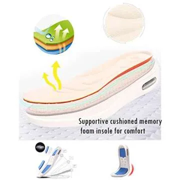 GSFY Men's Diabetic Edema Shoes with Adjustable Closure Non Slip Lightweight Walking Shoes for Elderly Swollen Feet Indoor/Outdoor Black