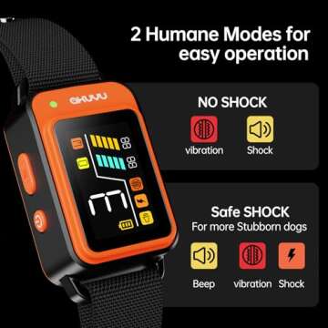 Rechargeable Smart Bark Collar for Dogs - AKUVU Bark Collar