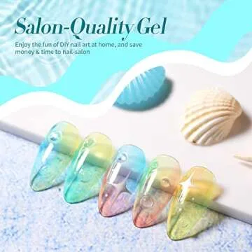BORN PRETTY Jelly Gel Nail Polish Set 6PCS Transform Your Nails