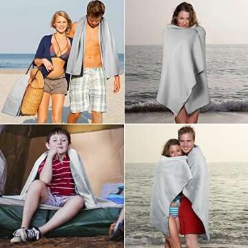 Microfiber Towel for Body, Microfiber Beach Towel, Backpacking Towel,Camping Towels Fast Drying Lightweight,Soft Compact Lightweight Quick Dry Fitness Hiking Yoga Camping Travel Towel