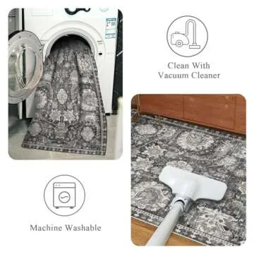 RUGSURE Washable Area Rug - Soft & Stylish Flooring