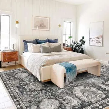 RUGSURE Washable Area Rug - Soft & Stylish Flooring