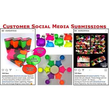 Stardust Micas Pigment Powder Cosmetic Grade Colorant for Makeup, Soap Making, Epoxy Resin, DIY Crafting Projects, Bright True Colors Stable Mica Batch Consistency (36 Gram Jar, Poppin Pink)