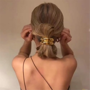 papasgix 3 PCS Metal Hair Tie Set - Chic & Functional Elitism