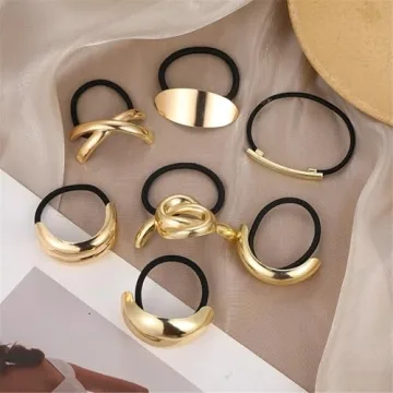 papasgix 3 PCS Metal Hair Tie Set - Chic & Functional Elitism
