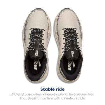 Brooks Women’s Ghost Max 2 Neutral Running & Walking Shoe - Pelican/Pelican/Black - 7.5 Medium