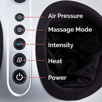 InstaShiatsu Heated Foot Massager - truMedic IS-4000 - Stress + Tension Relief - 3 Modes + 3 Intensity Settings