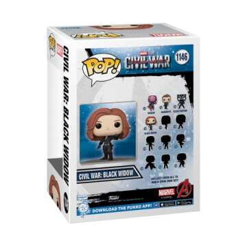 Funko Pop! Marvel: Captain America: Civil War Build A Scene - Black Widow, Amazon Exclusive, Figure 4 of 12