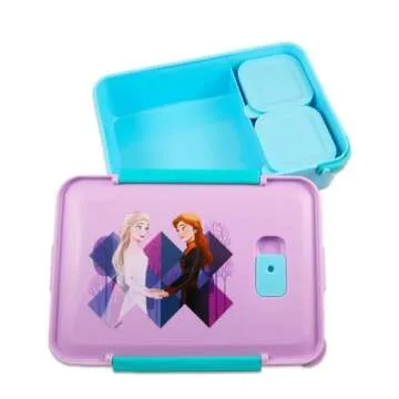 Disney Frozen Mini Backpack and Lunch Box Bundle with Stickers, 11" (Frozen Preschool Toddler Set)