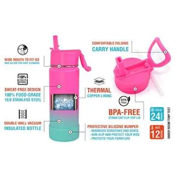 CHILLOUT LIFE Insulated Water Bottle for Kids & Adults