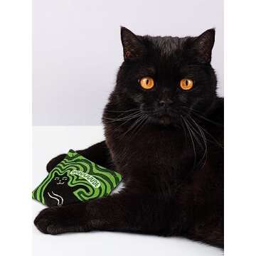 Blue Q Duuuuuuude Catnip Cat Toy. Premium Organic Catnip Grown in The USA, 100% Cotton Pouches, Kitty Graphics Sure to Delight Every Cat-Keeper.