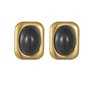 Kokoma Gold Chunky Stud Earrings - Bold & Elegant Jewelry
