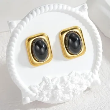 Kokoma Gold Chunky Stud Earrings - Bold & Elegant Jewelry