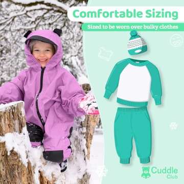Cuddle Club Toddler Waterproof Rain Suit for Active Kids